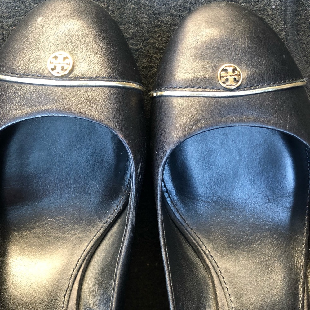Black Tory Burch Wedges